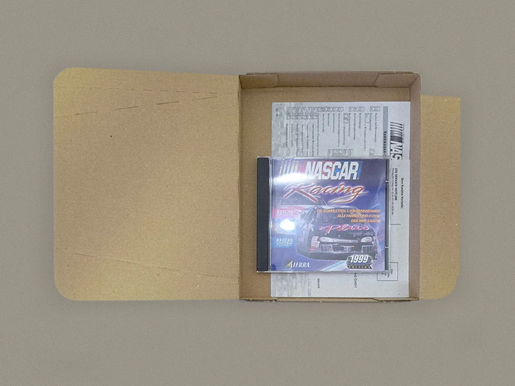 NASCAR Racing 1999 Edition box contents, photo 1 of 2