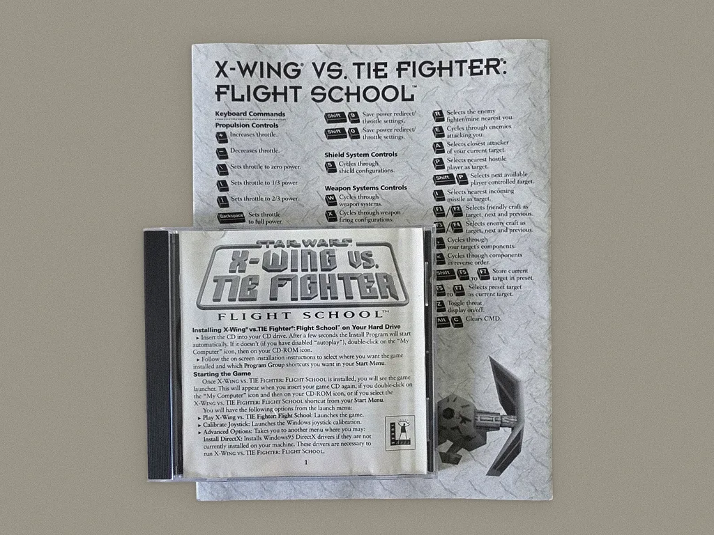 Star Wars: X-Wing vs. TIE Fighter - Flight School box contents, photo 1 of 3