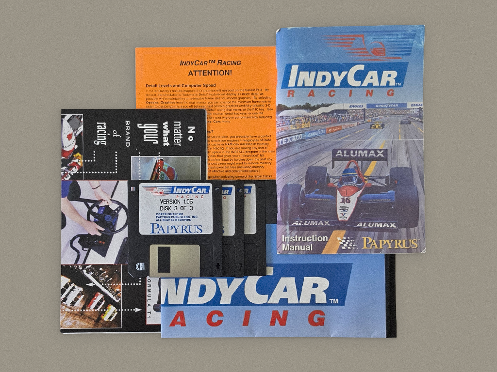 IndyCar Racing box contents, photo 2 of 4
