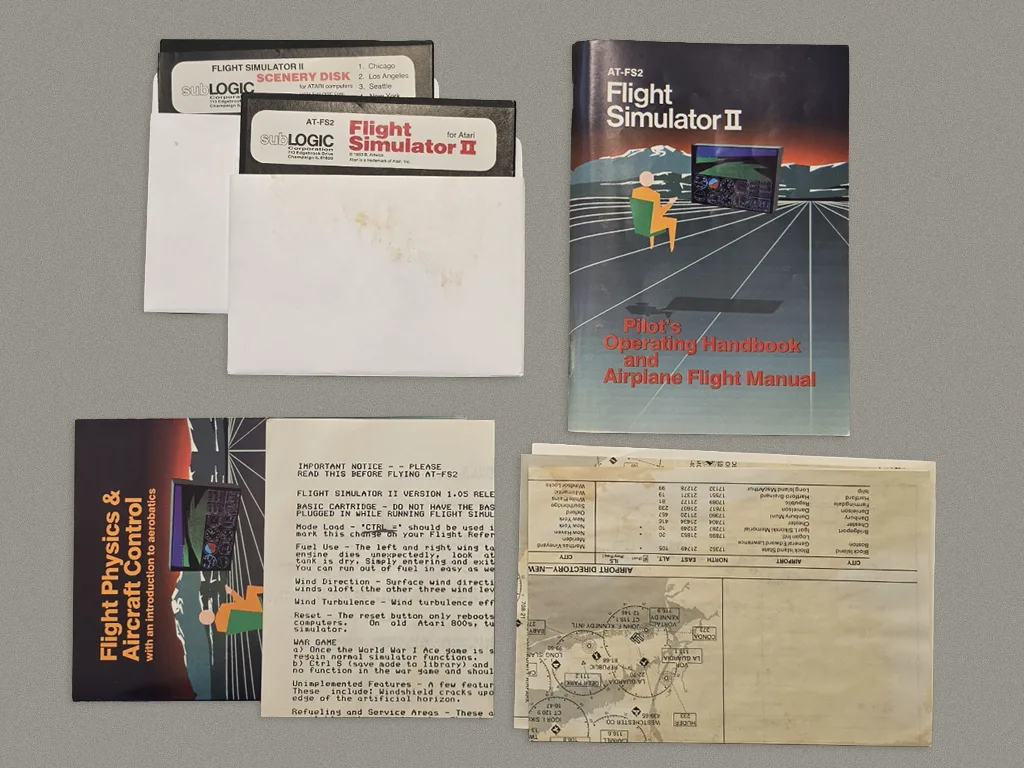 Flight Simulator II box contents, photo 2 of 4