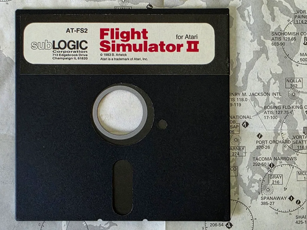 Flight Simulator II box contents, photo 3 of 4