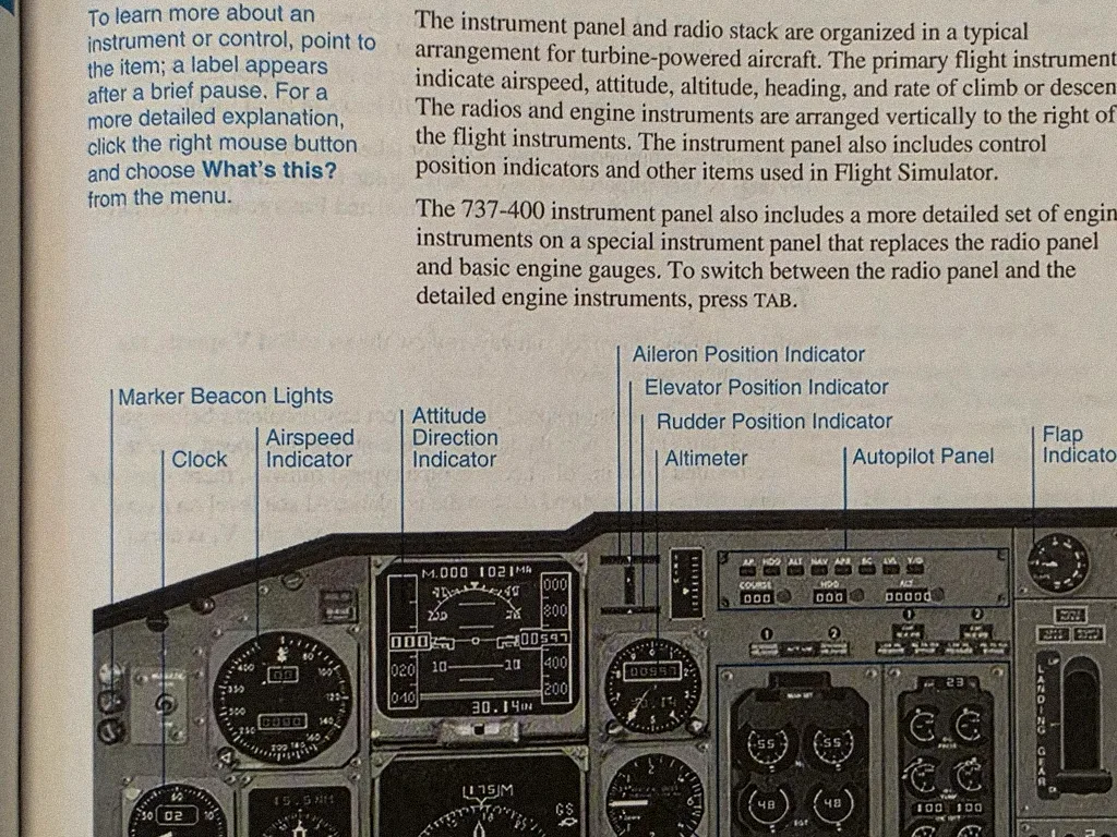 Microsoft Flight Simulator for Windows 95 box contents, photo 3 of 3