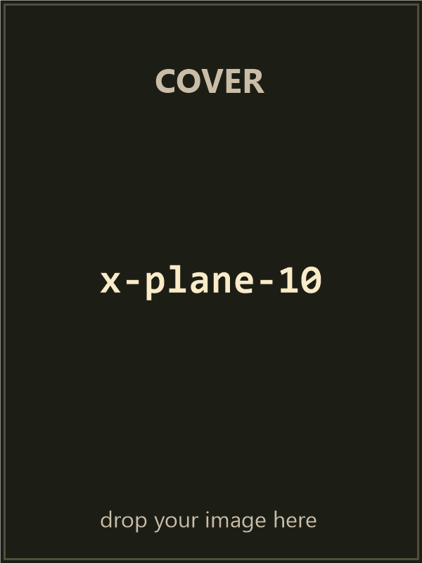 X-Plane 10 — original big box cover