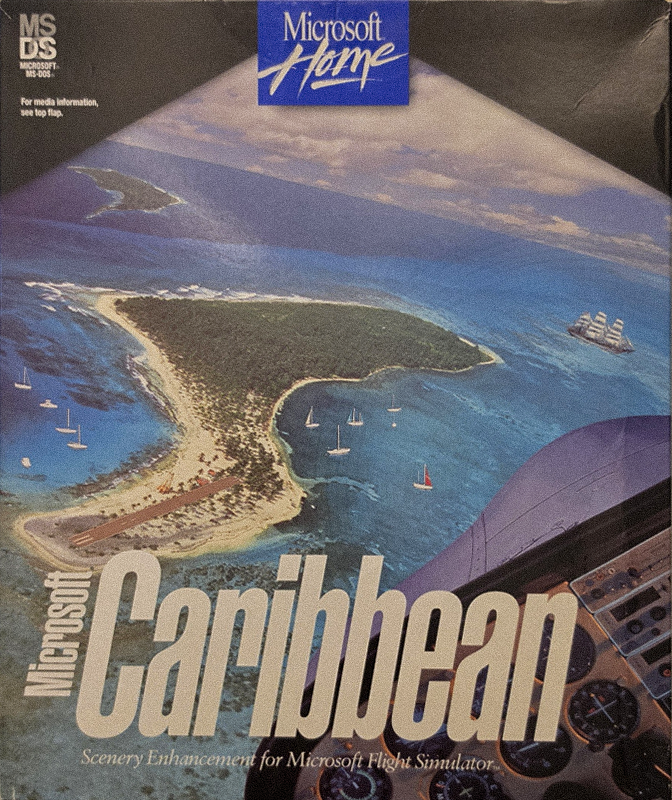 Microsoft Scenery Enhancement: Caribbean, original big box cover