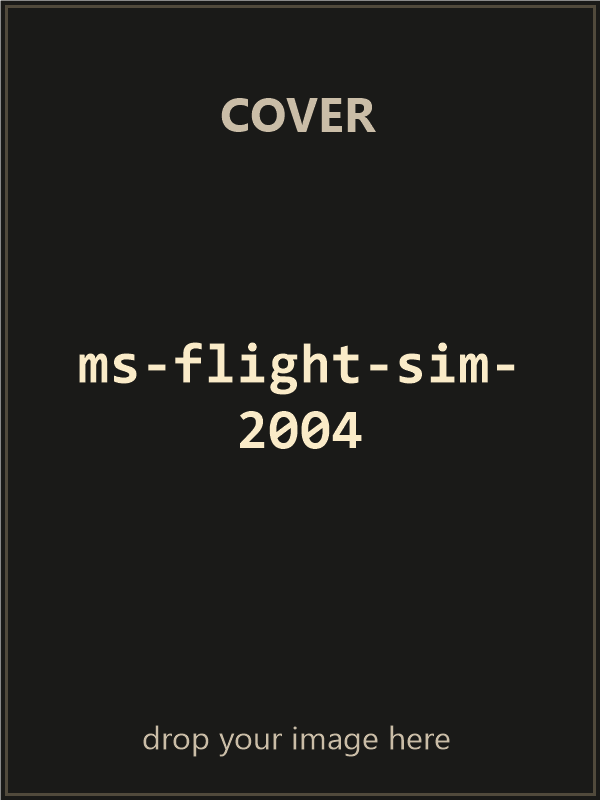 Microsoft Flight Simulator 2004: A Century of Flight — original big box cover