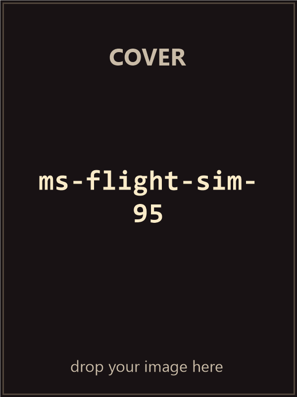 Microsoft Flight Simulator for Windows 95 — original big box cover