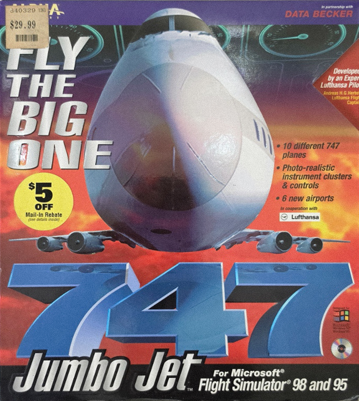 747 Jumbo Jet, original big box cover