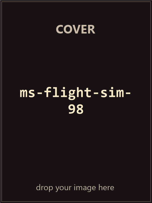Microsoft Flight Simulator 98 — original big box cover