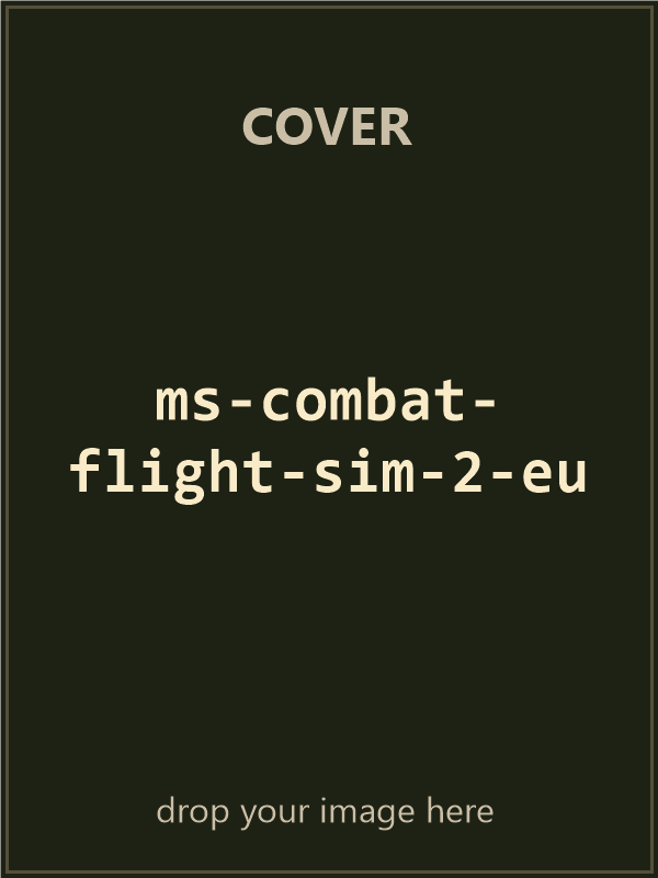 Microsoft Combat Flight Simulator: Series II — European Theater — original big box cover
