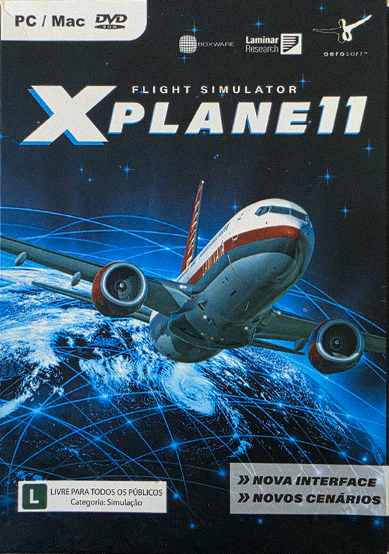 X-Plane 11, original big box cover