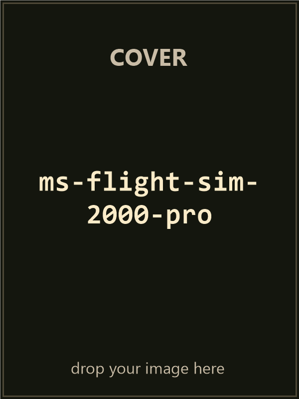 Microsoft Flight Simulator 2000 Professional Edition — original big box cover