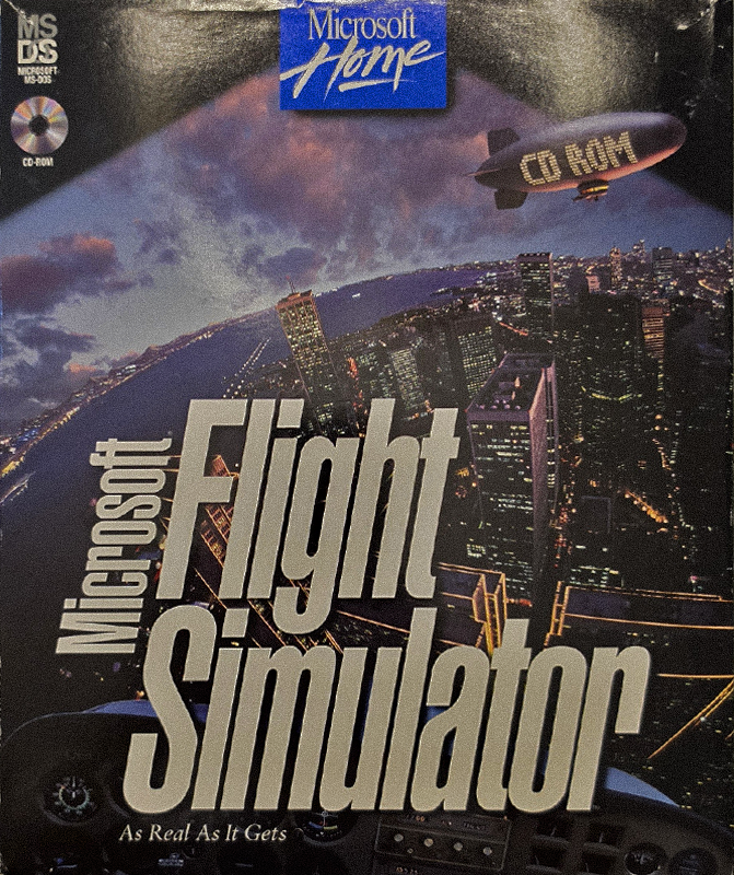 Microsoft Flight Simulator 5.1, original big box cover