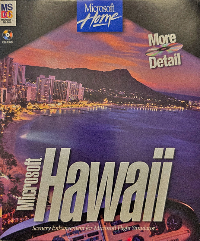 Microsoft Scenery Enhancement: Hawaii, original big box cover