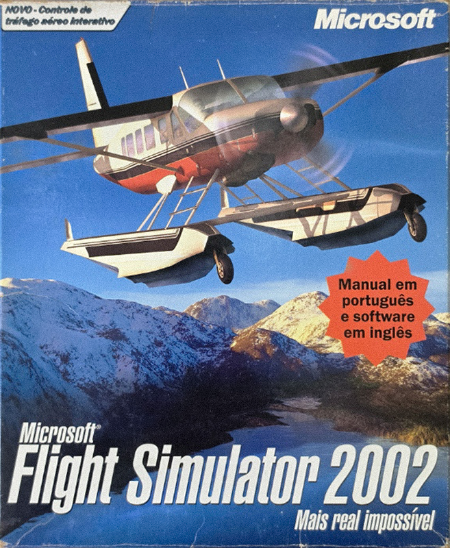 Microsoft Flight Simulator 2002, original big box cover