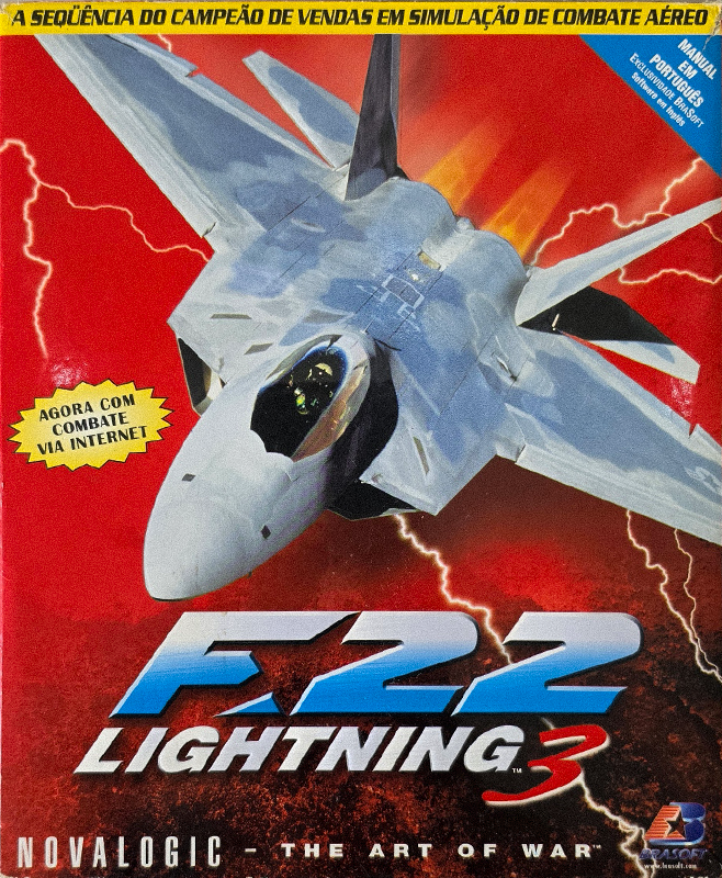 F-22 Lightning 3, original big box front cover