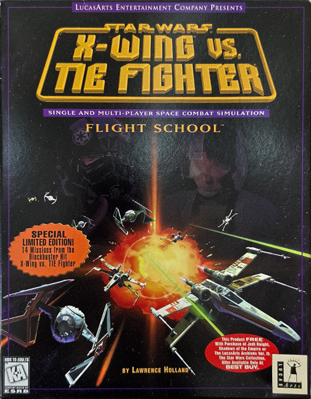 Star Wars: X-Wing vs. TIE Fighter - Flight School, original big box cover