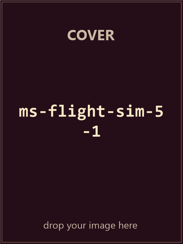 Microsoft Flight Simulator 5.1 — original big box cover