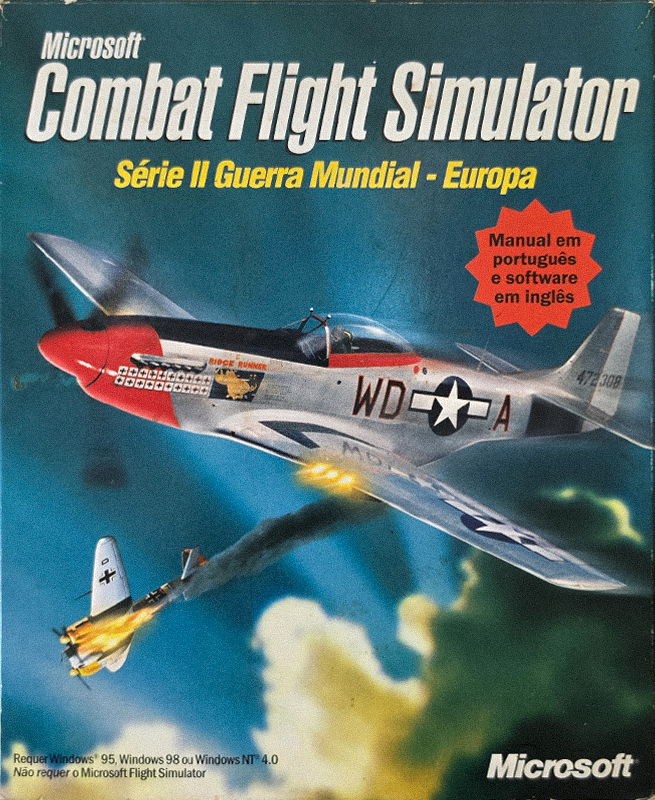 Microsoft Combat Flight Simulator: WWII Europe Series, original big box front cover