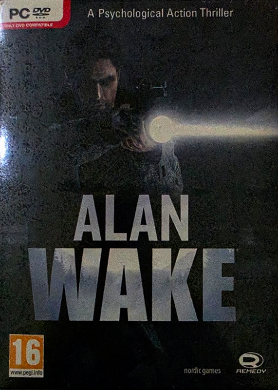 Alan Wake, original big box front cover