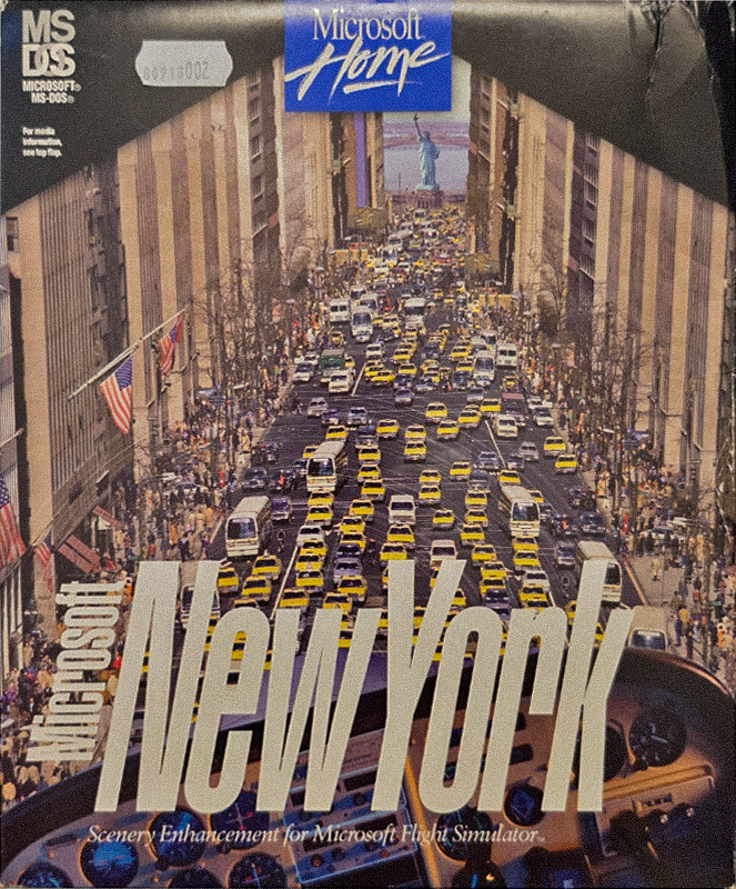 Microsoft Scenery Enhancement: New York, original big box cover