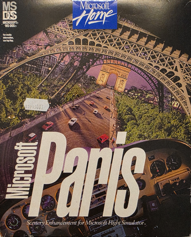 Microsoft Scenery Enhancement: Paris, original big box cover